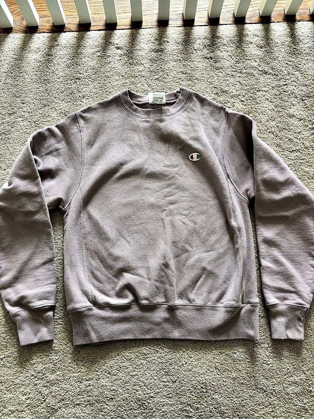 Champion Reverse Weave Crewneck Sweatshirt Purple Small
